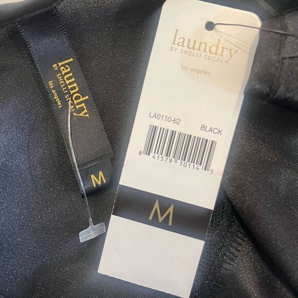 Laundry Blac Slip Dress Lace Detail Adjustable Straps Y2K Sz M Dead Stock - Picture 6 of 6